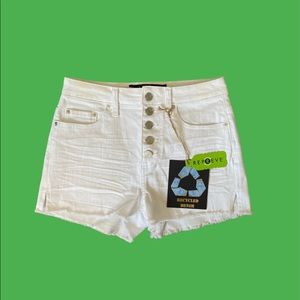White high waist shorts